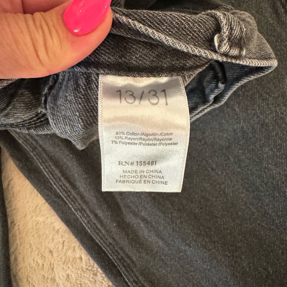 Simple Society Black Denim Jeans 13/31 - Picture 8 of 8